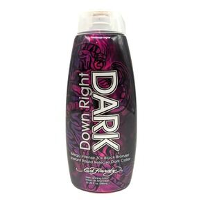 Down Right Dark‎ Ed Hardy Tanning Lotion 10 oz Intense 30X Black Bronzer Indoor